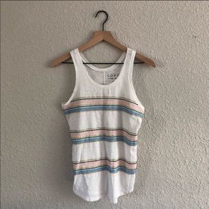 White Tank with Embroidery